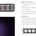 Oracle 9.5in 48W Angled LED Scene Light - 5,700K