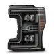 AlphaRex 17-19 Ford F-250/350/450 SD NOVA-Series LED Proj Headlights Alpha-Bk w/Acv Light SS & SBDRL