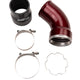 Wehrli 06-10 GM LBZ/LMM Duramax Passenger Side Intercooler Outlet Elbow Kit - Gloss Black