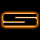 ORACLE Lighting Universal Illuminated LED Letter Badges - Matte Blk Surface Finish - S