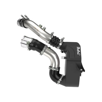 PPE 315045220 Air-To-Water Intercooler Kit With Brushed Pipes - Black