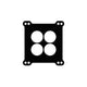 Cometic Holley 4 BBL .060in Fiber Carburetor Mounting Gasket - 4 Hole - 1.750in Holes