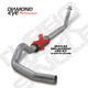 Diamond Eye KIT 5in Turbo Back SGL MFLR RPLCMENT PIPE AL: 94-02 DODGE CUMMINS 5.9L W/ RP #510220
