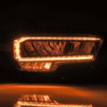 AlphaRex 16-23 Toyota Tacoma LUXX-Series LED Crystal Headlights - Alpha-Black