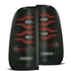 AlphaRex 97-03 Ford F150 / 99-16 Ford F250/F350/F450/F550 LUXX-Series LED Tail Lights - Black/Red