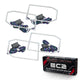 Oracle Chevy Silverado 14-15 Halo Kit Non-Projector Style - ColorSHIFT w/ BC1 Controller