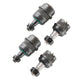 Synergy Jeep TJ/LJ/XJ/YJ/ZJ HD Knurled Front Ball Joint Set Dana 30/44 (w/2 Uppers + 2 Lowers)
