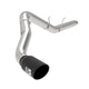 aFe ATLAS 5in Alum Steel DPF-Back Exhaust System w/Black Tip 19-20 Ram Diesel Trucks L6-6.7L (td)