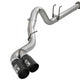 aFe Rebel XD 4in SS DPF-Back Exhaust 17-18 Ford Diesel Trucks V8-6.7L (td) w/ Dual Black Tips