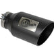 aFe Power Universal 5in Inlet 8in Outlet MACH Force-XP Clamp-On Exhaust Tip - Black