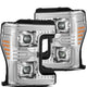 AlphaRex 17-19 Ford F-250/350/450/550 Super Duty LUXX-Series LED Proj Headlights Chrome w/SS & SBDRL
