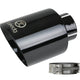 aFe Takeda Universal Exhaust Tip 2-1/2 IN Inlet x 4-1/2 IN Outlet x 7 IN L- Black