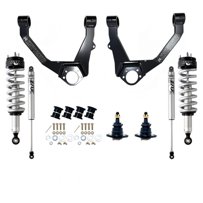 Kryptonite Stage 3 Leveling Kit with Fox Shocks for 2007–2018 1/2 Ton 6-LUG Chevy/GMC Trucks