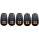 ANZO 1999-2002 Dodge Ram 3500 LED Cab Roof Light Kit Smoke 5pc