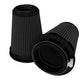aFe Momentum Intake Air Filter w/Black Pro 5R (Pair) 3-1/2IN F x 5IN B x 3-1/2IN T (Inverted) x 6IN
