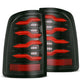 AlphaRex 09-18 Dodge RAM LUXX-Series LED Taillights Black Red w/Actv Light & SS