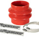 aFe Magnum FORCE Intake Coupling Kit (3-1/8 IN ID to 3 IN x 3-1/2 IN L) Straight Bellow- Red