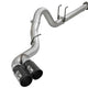 aFe Power 11-14 Ford F250/F350 6.7L Diesel Rebel XD 4in 409 SS DPF-Back Exhaust System - Black Tips